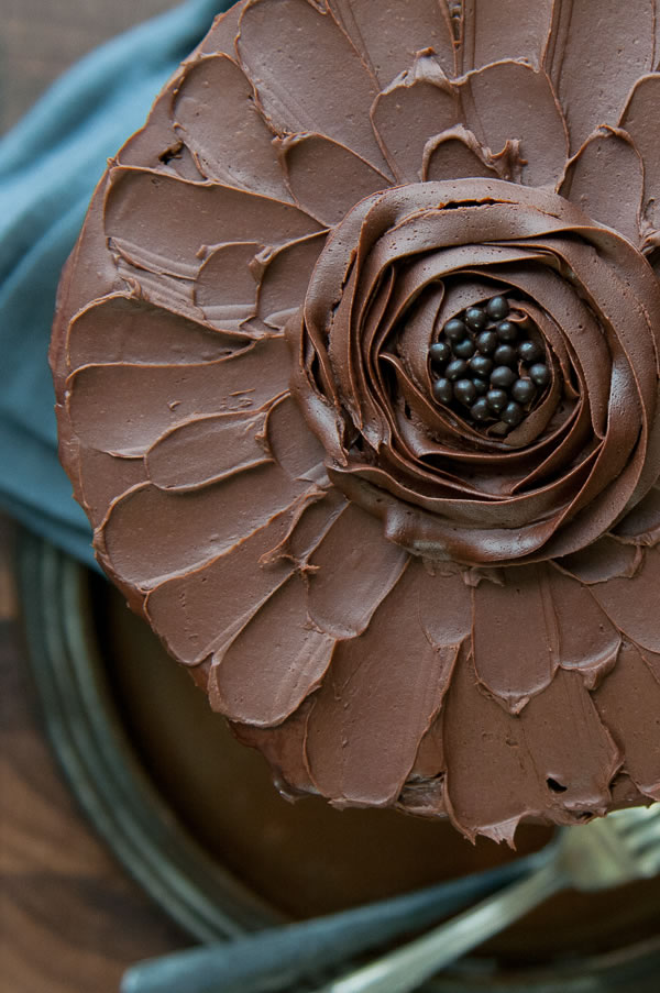 Snow Day – Chocolate Caramel Spice Cake