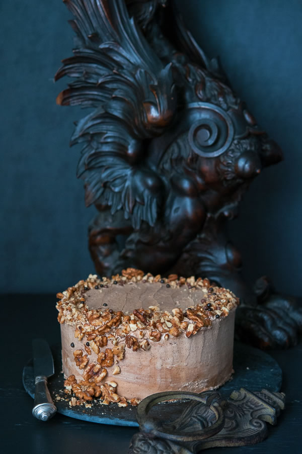 Indian Accent – Walnut Chai Cake w Mocha Frosting