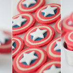 Captain America Cookies for Independence Day